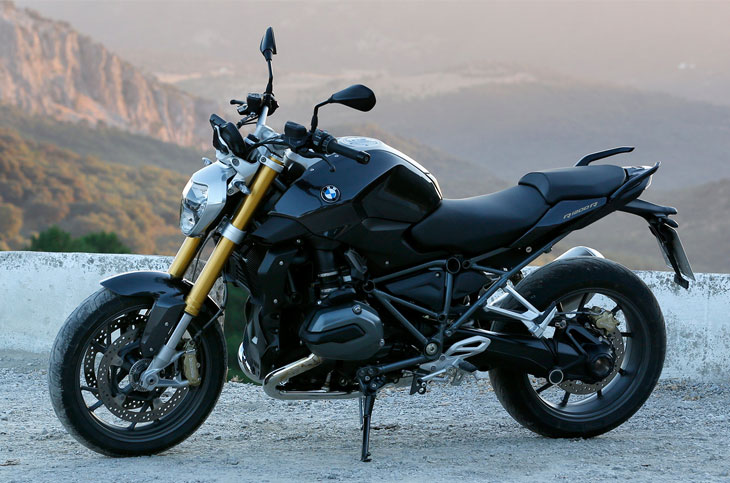 Black BMW Motorcycle
